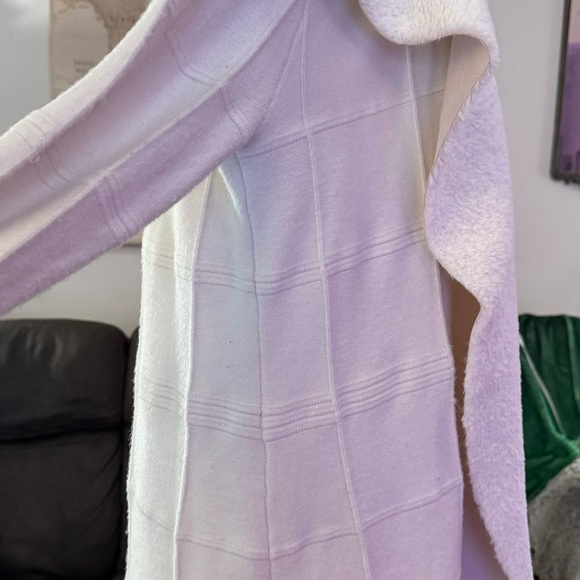 BEAUTIFUL WINTER WHITE FAUX SHERPA COLLAR CATO CARDIGAN 🤍 - Picture 5 of 7